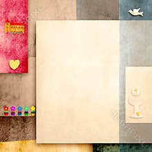 Holy Communion Invitation card with blank space for photo or write