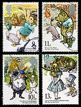 Childrens Book Postage Stamps