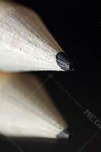 Pencil tip with reflection