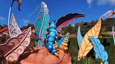 Entertainment resort, Disneyland Paris in Chessy, France.