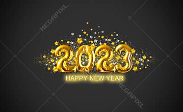 Happy New Year 2023, background
