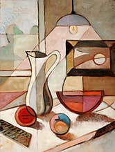 Oil Painting of Still Life With Pitcher