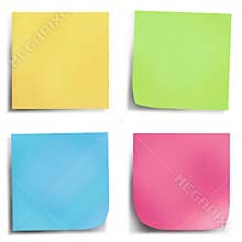 Four colour post it note