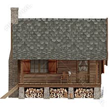 farm house side view png image