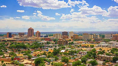 Albuquerque, New Mexico, USA Downtown Cityscape