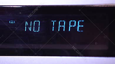 No tape no disc, changing input on audio amplifier, digital display
