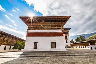 Tashichho Dzong is a Buddhist monastery and fortress