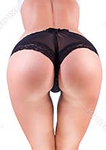 Woman with buttocks