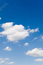 Blue sky with white clouds