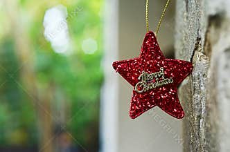 Star-shaped Christmas tree decorations