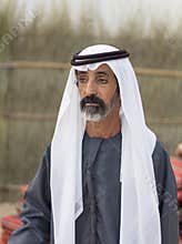 Dubai, UAE - 12.10.2022 - Portrait of a Arab man shot during Al Marmoom film festival. People