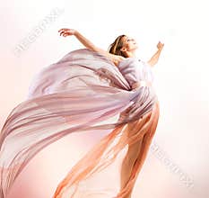 Beautiful Girl Flying