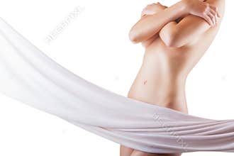 Slim woman's body