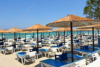 Beach of Marmari. The Greek island of Kos