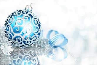 Blue Christmas decorations