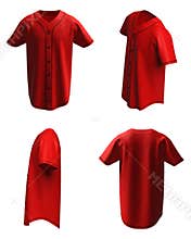 Baseball t-shirt design template, Sport jersey mockup.