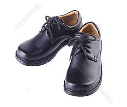Shoes, kid shoes on background.