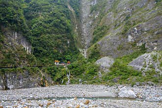 Changchun Shrine, a memorial shrine in Taroko National Park, Taiwan