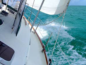 Racing yacht...