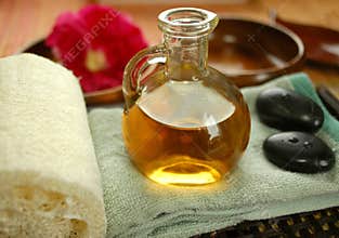 Warm massage oil
