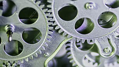 Vintage Mechanical Clock Mechanism