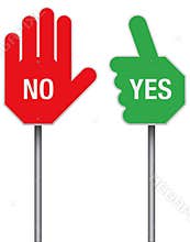 Yes and No Signs