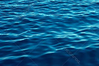 Blue Tones Water Waves Background