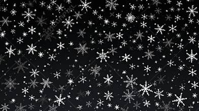 Falling Snowflakes Isolated on Transparent Background. Falling Snow Background. Christmas And Winter Transparent Background PNG