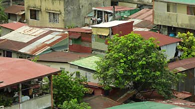 Living in poverty in Manila, Philippines, Southeast Asia