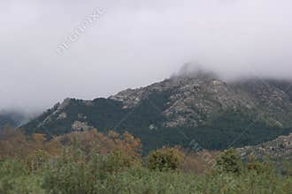mountains nature landscape outdoor view trees stones navacerrada