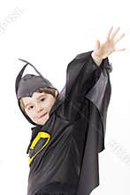 Boy with carnival costume .