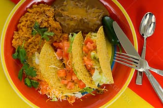 Mexican food plate