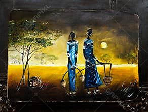 African theme painting