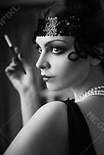 Retro flapper style