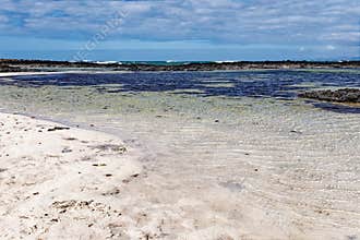 Natural tidal pools of The Playa de los Charcos beach - Fuerteventura