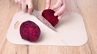 Cutting beets in half: culinary master class