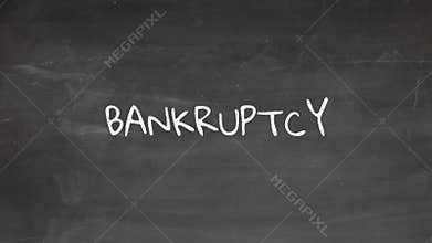 BANKRUPTCY, Finance, Banking, Hand Write