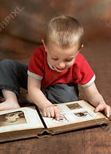 Browsing family album