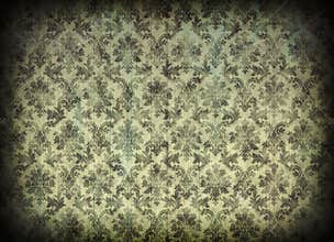 Vintage damask wallpaper