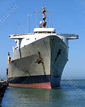 Cargo Shipped Docked at the Embarcadero