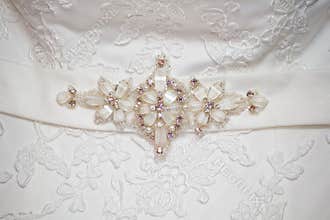 Wedding dress detail