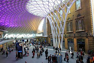 Modern Atrium at London Eurostar Station