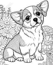 The Cutest Dog Coloring Pages for dog lovers