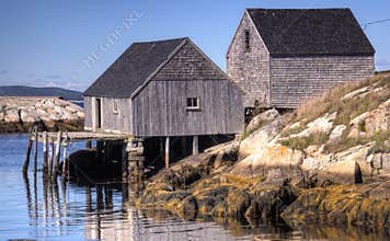 Old fishing shacks, Peggy's Cove, Nova Scotia