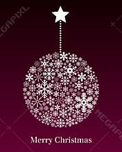 Christmas Ball Greeting Card