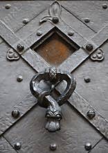 Old metal door-handle