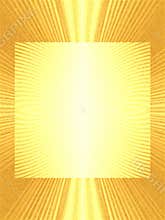 Gold Lightrays Photo Frame