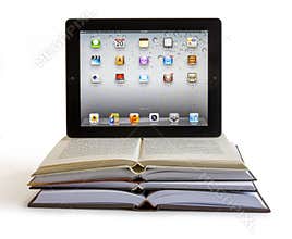 Ipad 3 on books