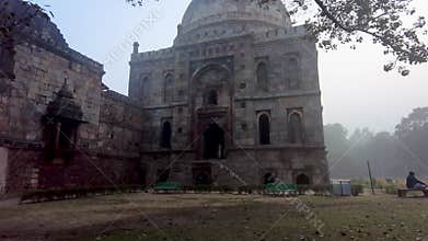 Close view of shisha gumbad entrance, lodi garden, Delhi