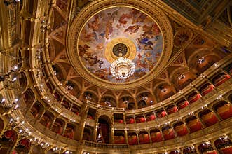 The Hungarian Royal State Opera House in Budapest, Hungary